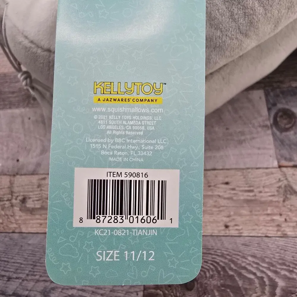 Kellytoy Squishmallows Koala Plush Slippers Size 11/12 Kids Gray New - Picture 3 of 3